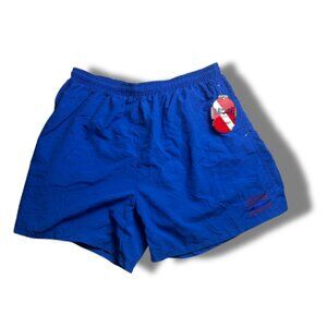 UZZI Amphibious Gear Swim Trunks Shorts Men’s XXL Blue Lined Elastic Waist Draws